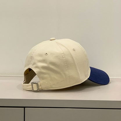 Cap Baseball Two Tone Embroidered Lettering