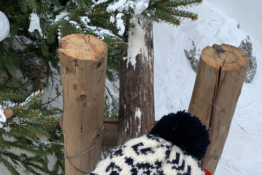 Patterned Pom Beanie