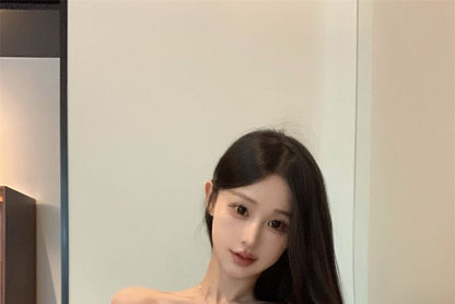 Sample One-Shoulder Plain Asymmetrical Cami Top