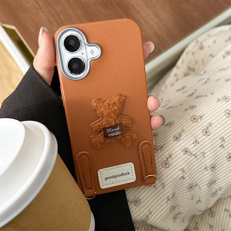 Applique with Phone Case Bear Strap
