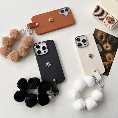 Floral Case Phone with Strap