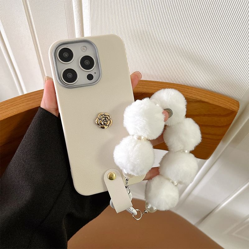Floral Case Phone with Strap