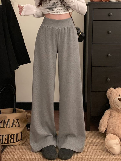 Wholesale Sample High Rise Plain Wide Leg Pants