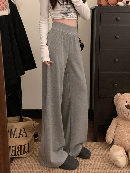 Wholesale Sample High Rise Plain Wide Leg Pants