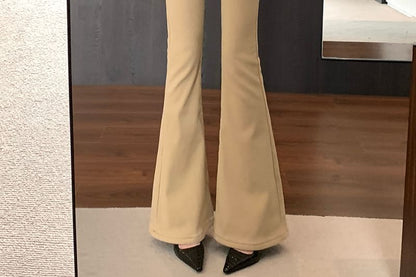 Sample High Waist Plain Flared Pants