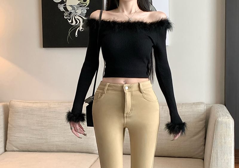 Sample High Waist Plain Flared Pants