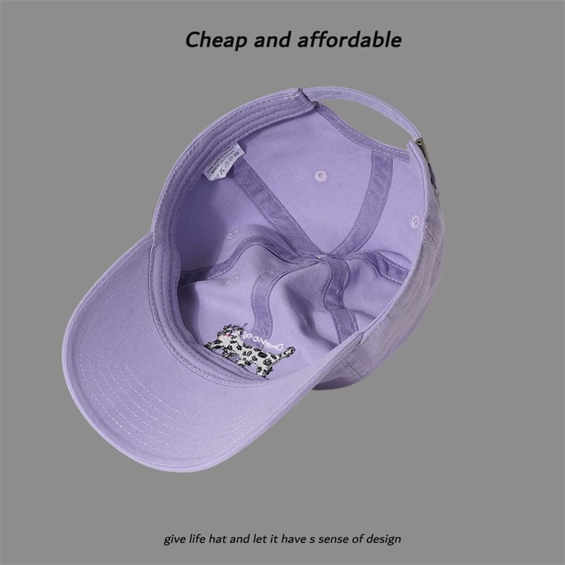 Cat Embroidered Baseball Cap