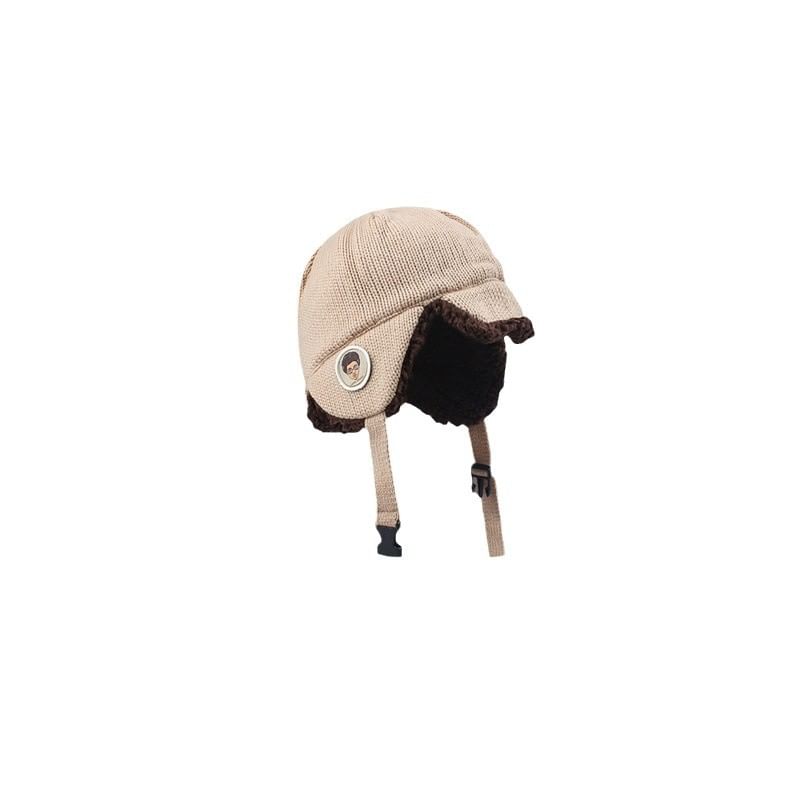 Hat Embroidered Knit Trapper Cartoon