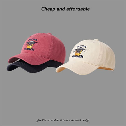 Cat Cap Embroidered Baseball