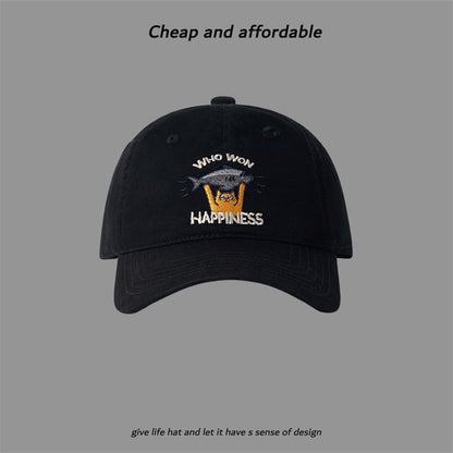 Cat Cap Embroidered Baseball