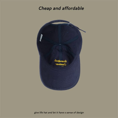 Cap Baseball Embroidered Lettering