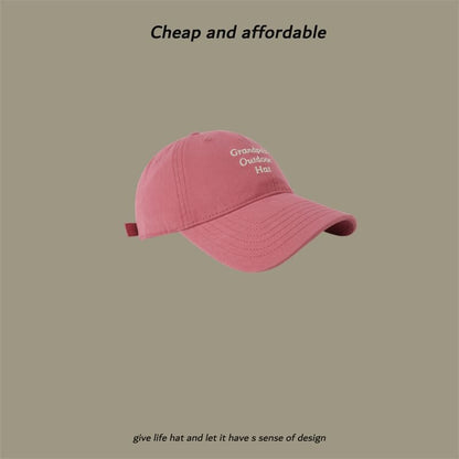 Cap Baseball Embroidered Lettering