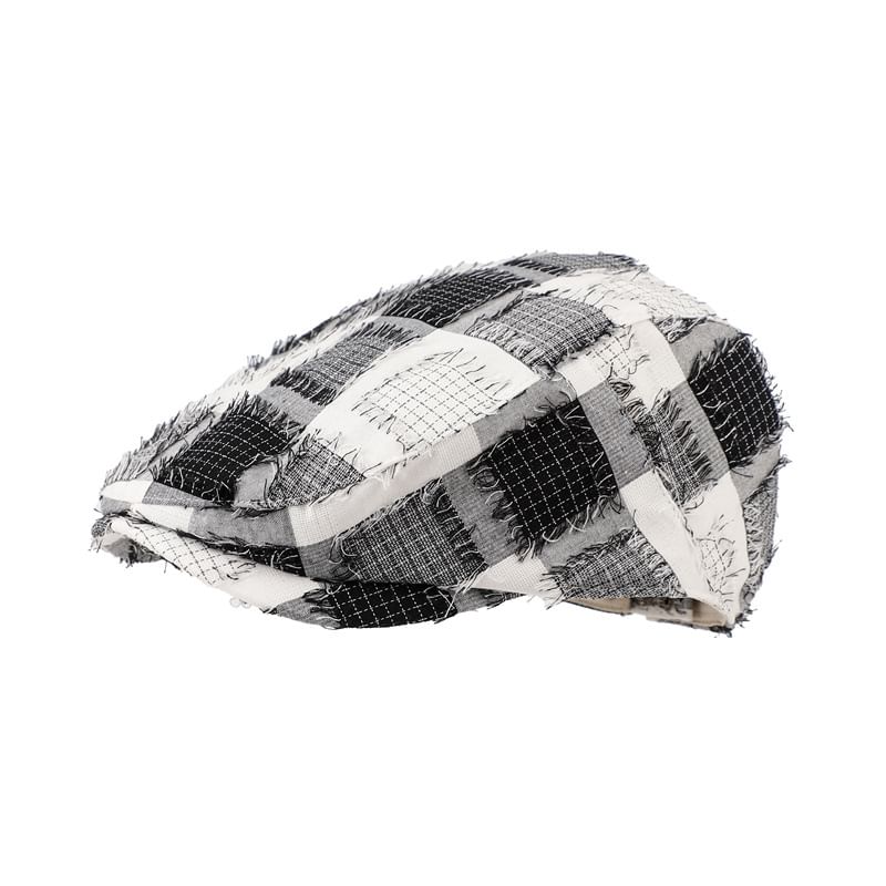 Bucket Patchwork Distressed Hat