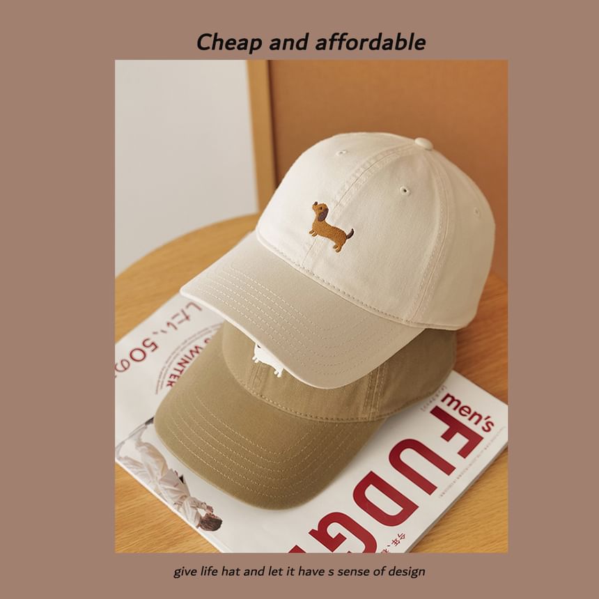 Cap Embroidered Baseball Dog