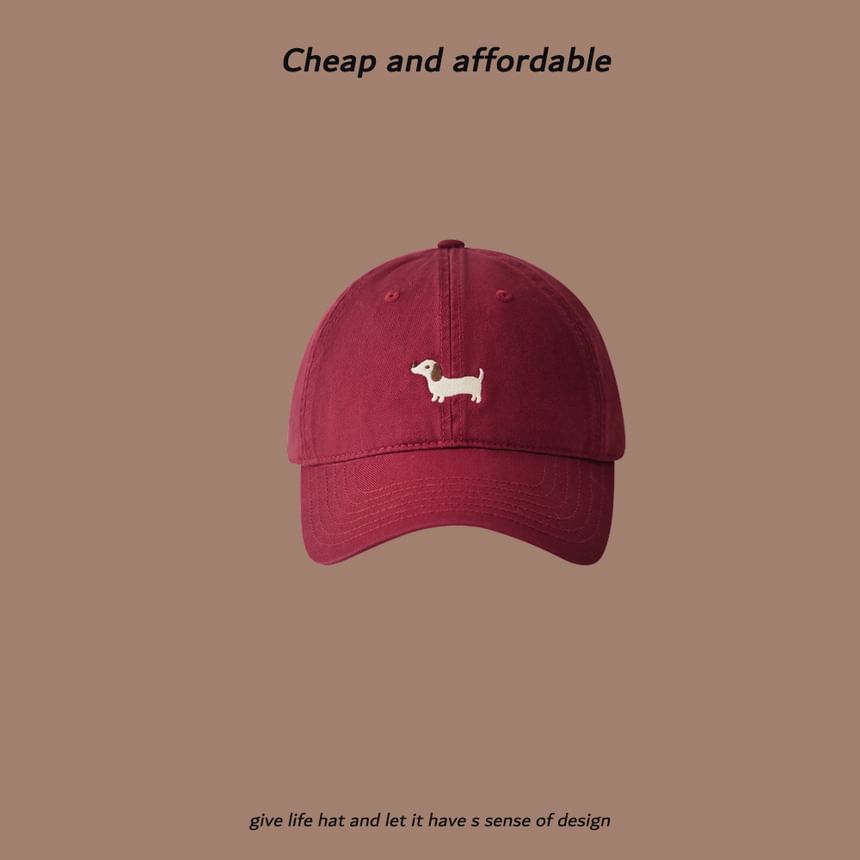 Cap Embroidered Baseball Dog