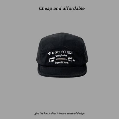 Lettering Cap Baseball Embroidery