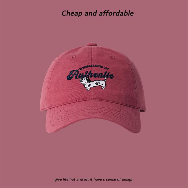 Baseball Dog Cap Embroidered