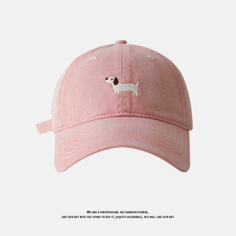 Dog Embroidered Baseball Cap