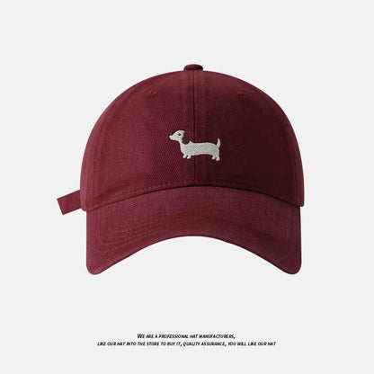 Dog Embroidered Baseball Cap
