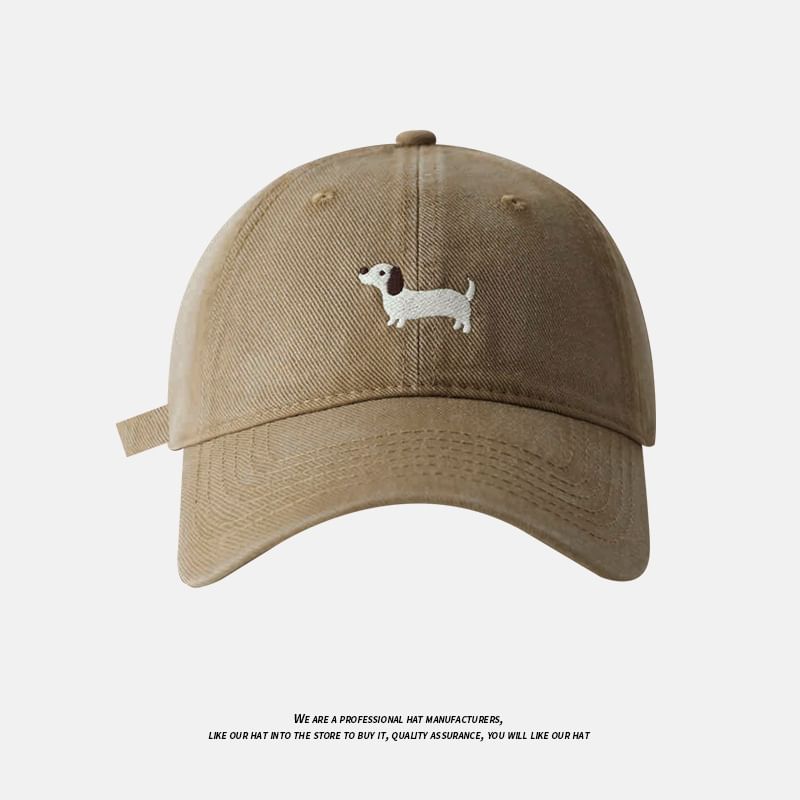 Dog Embroidered Baseball Cap