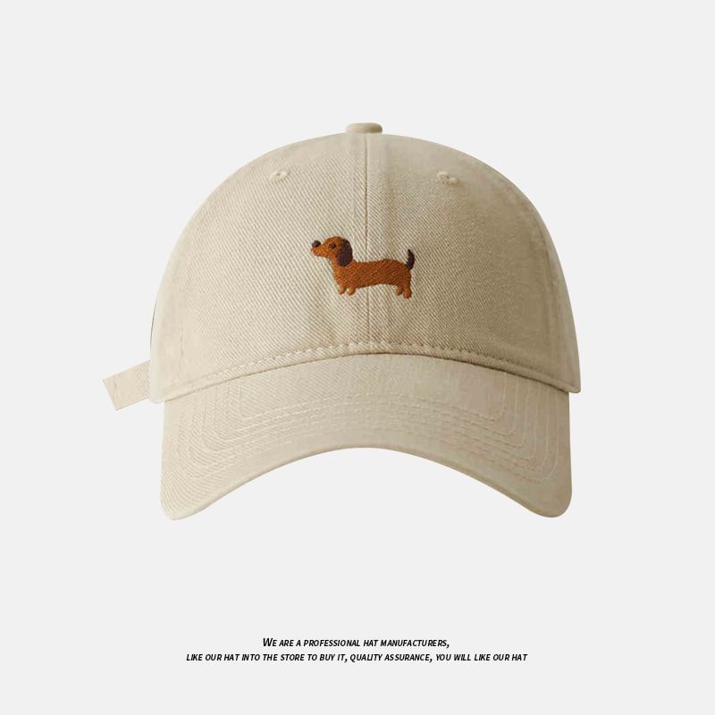 Dog Embroidered Baseball Cap