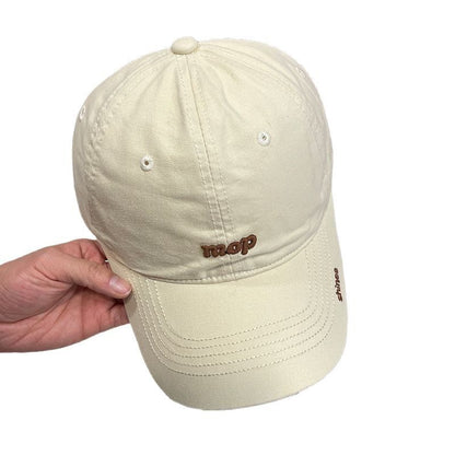 Lettering Embroidered Baseball Cap