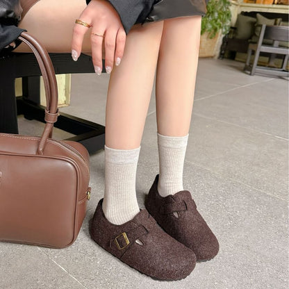 Buckled Slip-Ons Mules /