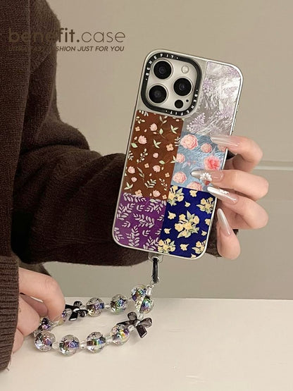 Strap / Set Phone Floral Case