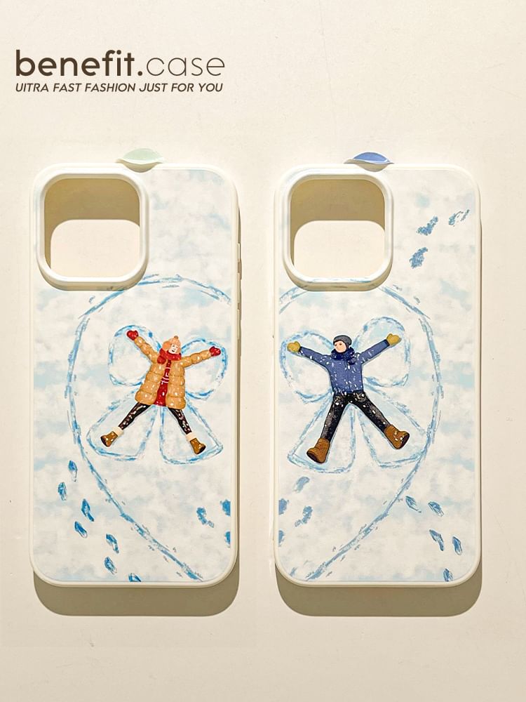 Phone Matching Snow Couple Case