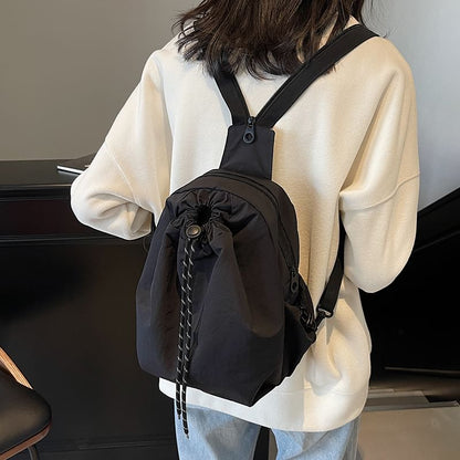 Backpack Drawstring Multi-Pocket