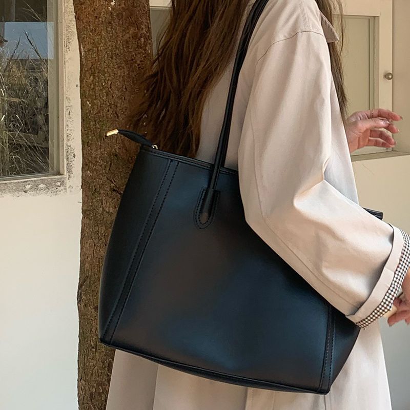 Wholesale Sample Bag Faux Tote Plain Leather