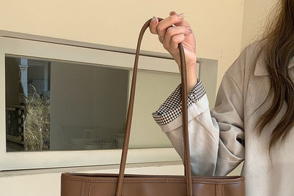 Wholesale Sample Bag Faux Tote Plain Leather