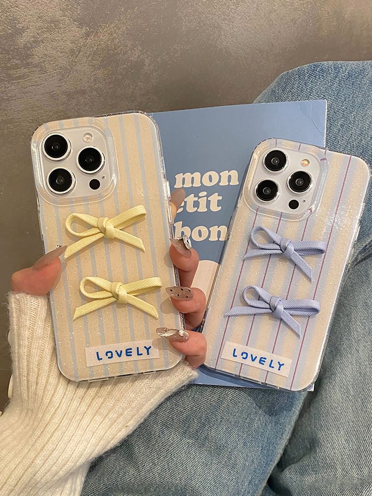 Phone Case Striped Ribbon