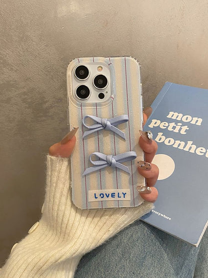 Phone Case Striped Ribbon