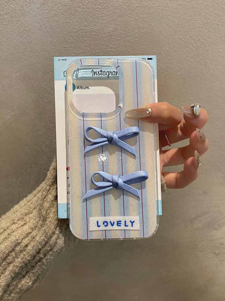 Phone Case Striped Ribbon