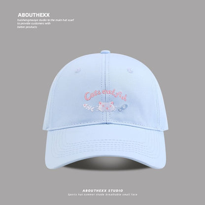 Cartoon Lettering Embroidered Baseball Cap
