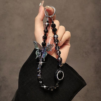 Phone Butterfly Crystal Faux Strap