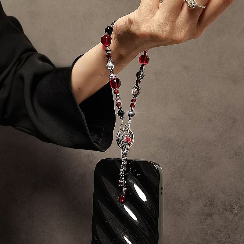Bow Strap Phone Faux Crystal