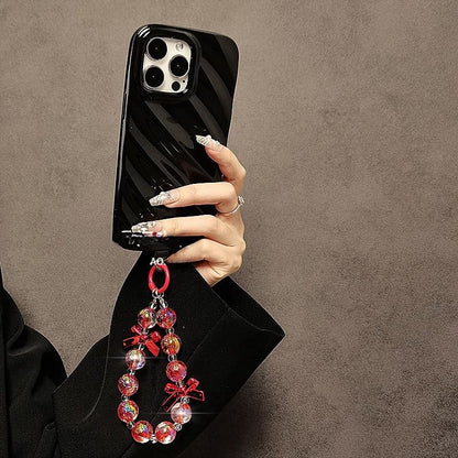 Crystal Phone Bow Strap Faux