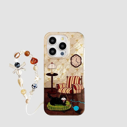 with Case Cat Phone Strap