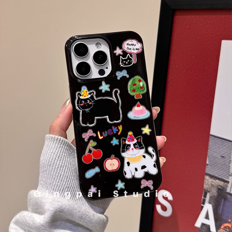 Case with Strap Cat Phone