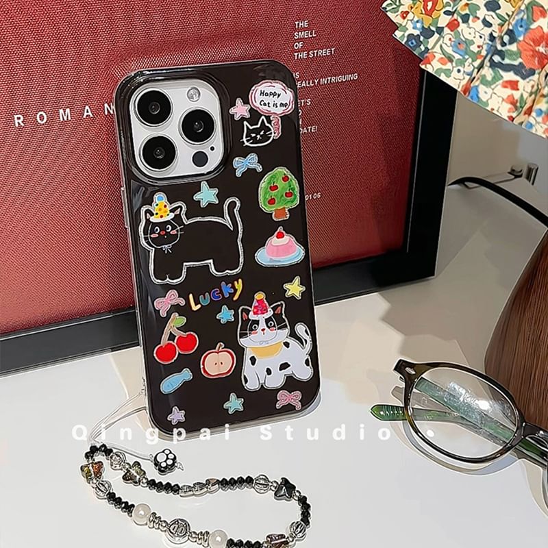 Case with Strap Cat Phone