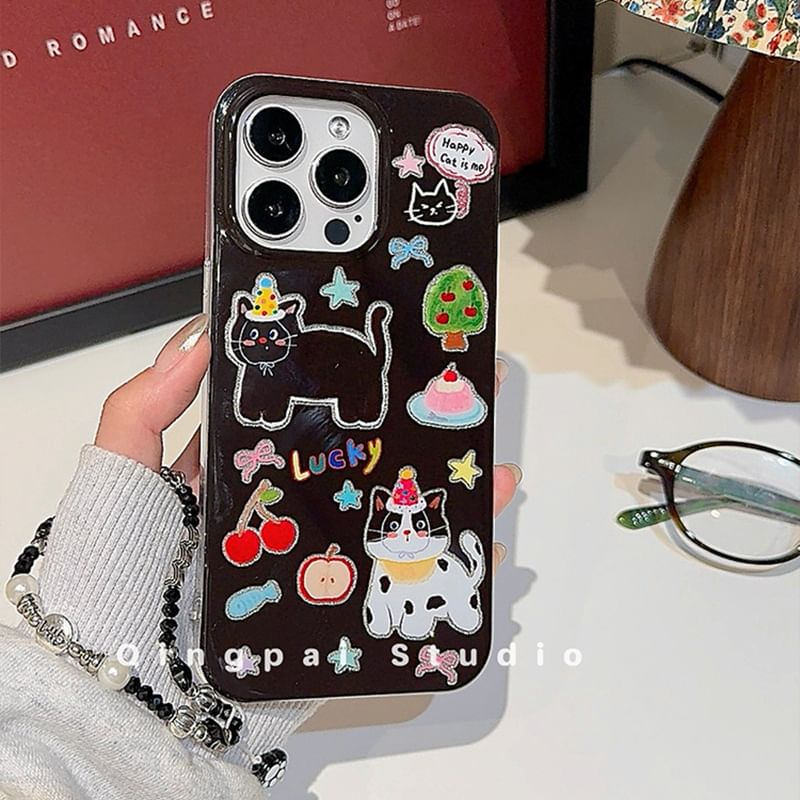 Case with Strap Cat Phone