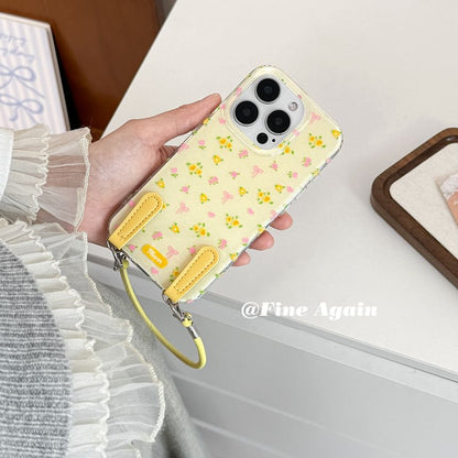 Phone Floral Strap Case with