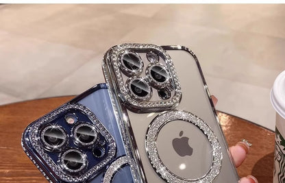 with (Compatible Case Magnetic Phone MagSafe) Embellished