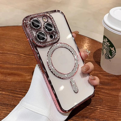 Magnetic Case MagSafe) with (Compatible Embellished Phone