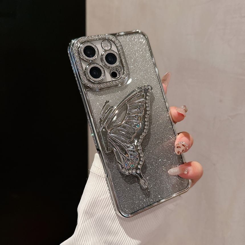 Embellished Butterfly Phone Case Stand