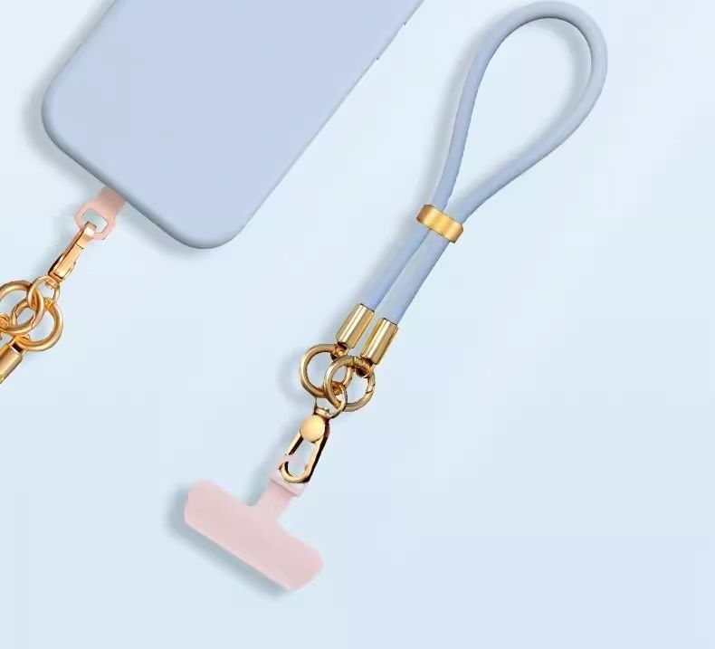 with Silicone Lanyard Strap Pad Phone