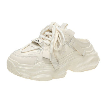 Sneakers Platform Lace-Up Lettering