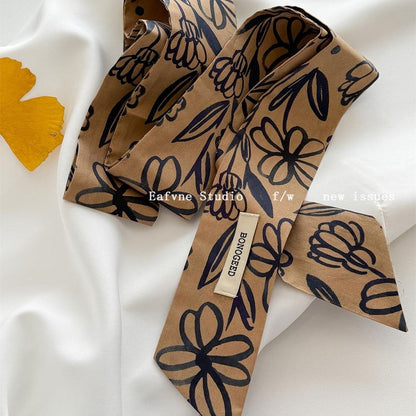 Patterned Hair Tie Scarf